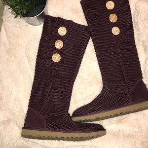 Purple Knit Uggs